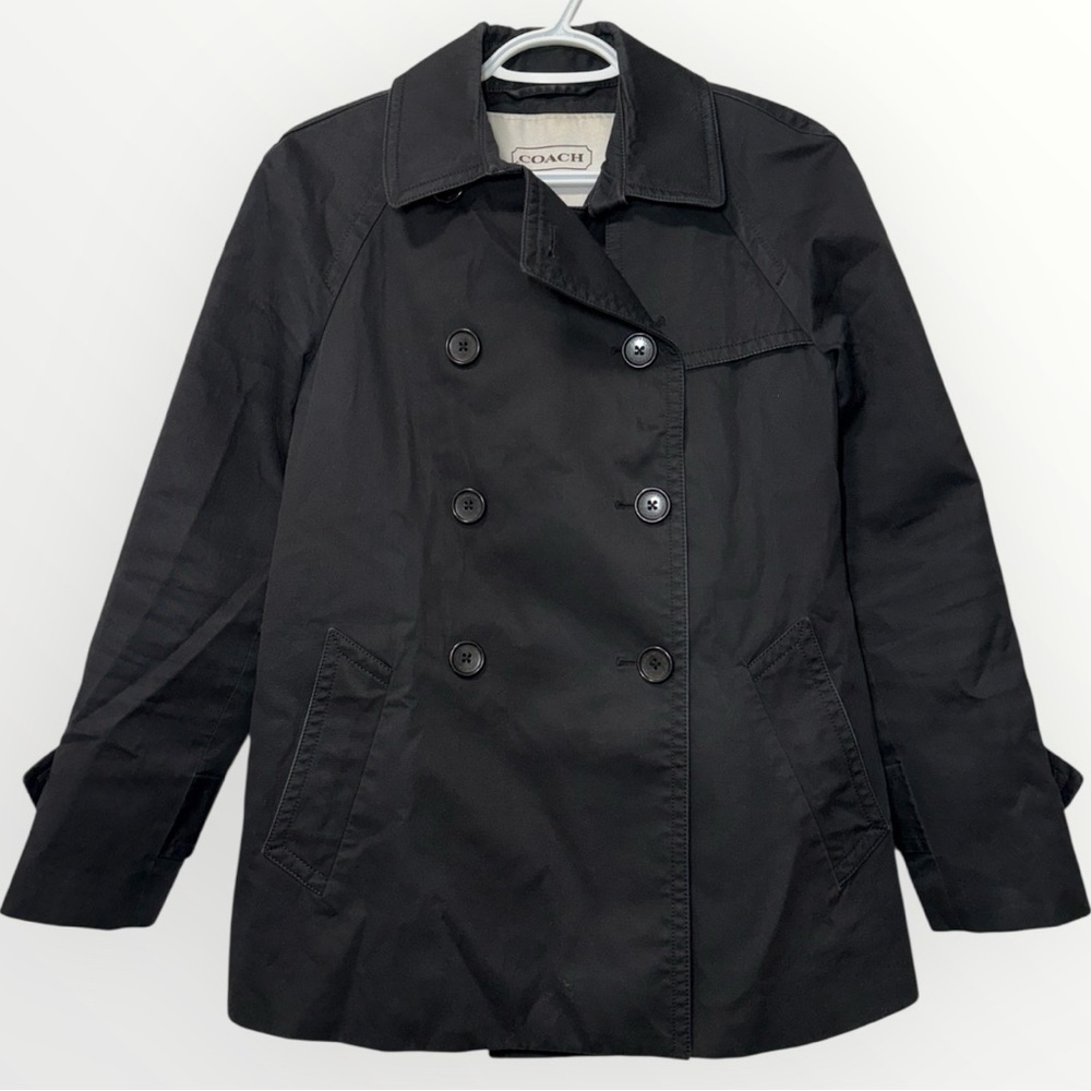 Coach Black Double-Breasted Blazer size S
